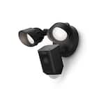 Floodlight Cam Wired Plus - Smart Security Video Camera with 2 LED Lights, 2-Way Talk, Color Night Vision, Black