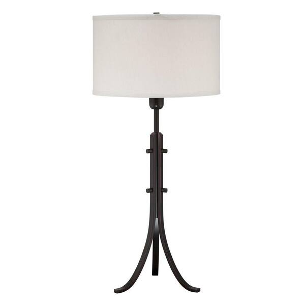 Illumine Designer 32.5 in. Aged Black Incandescent Table Lamp