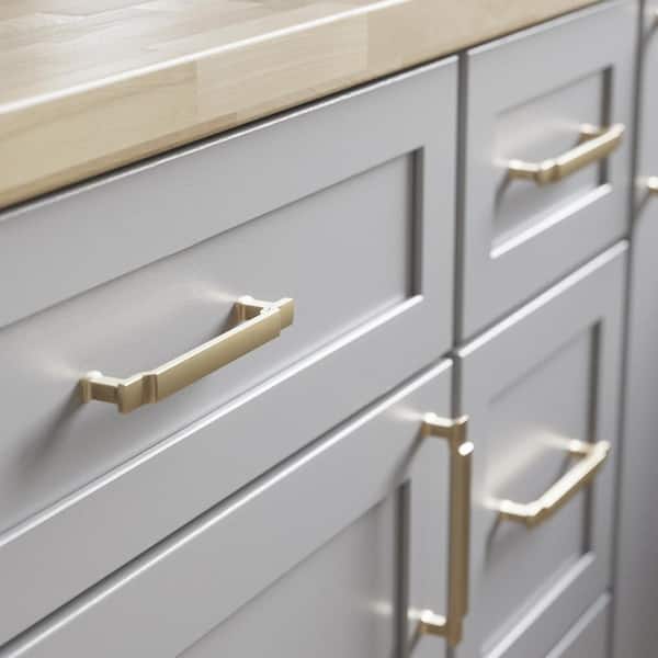 10-Pack Scalloped Footing 5-1/16 in. (128 mm) Classic Champagne Bronze Cabinet Pulls