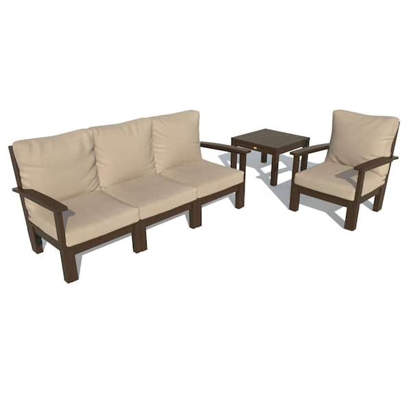 Highwood Bespoke Deep Seating 1Piece Plastic Outdoor Couch Chair and