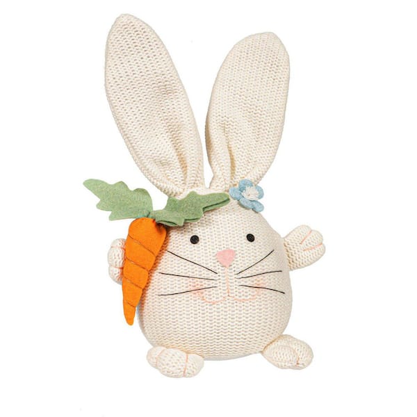 Evergreen Fabric Whimisical Bunny Table Decor