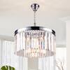 Maxax Annapolis 5 Light Chrome Unique Statement Drum Chandelier With