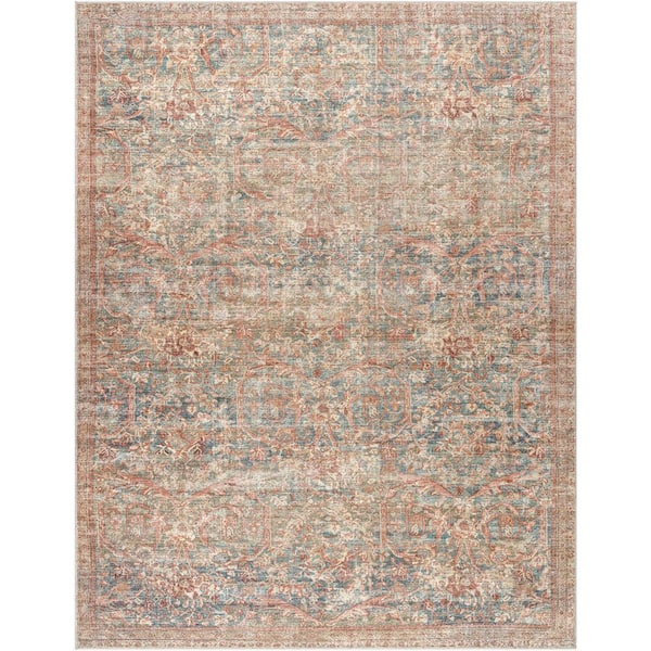 Livabliss Becki Owens Marlene Light Green/Beige 2 ft. x 7 ft. Medallion Indoor Area Rug