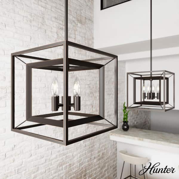 Hunter Doherty 4-Light Onyx Bengal Island Chandelier