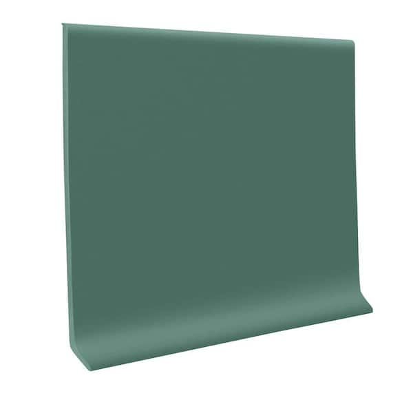 ROPPE Vinyl Hunter Green 4 in. x 48 in. x 0.080 in. Wall Cove Base (30-Pieces)