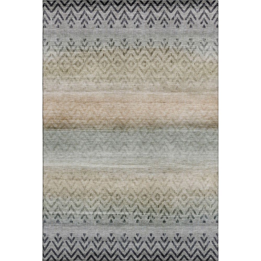 Mayfield Premium Machine Washable Abstract AMF2042 Gray 8 ft. x 10 ft. Area Rug price history on PriceWatchPro