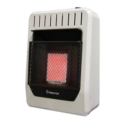 ProCom Heating Propane Gas Ventless Infrared Plaque Heater - 10,000 BTU