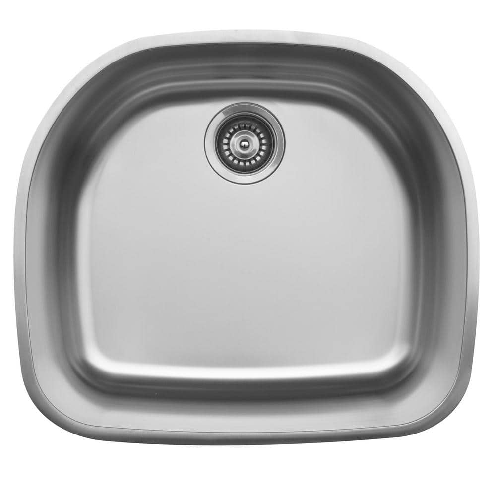 Stainless Steel 23'' Single Bowl Drop-In Kitchen Sink