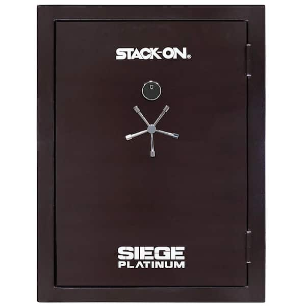 STACK-ON Siege Platinum 73-Gun Fire and Water Resistant Safe, Biometric and  Electronic Lock, Black Cherry, Gun Safe HDS5945-BCFBC-23-DS - The Home Depot