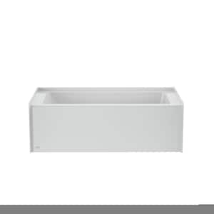 Projecta 60 in. x 32 in. Soaking Bathtub with Right Drain in White