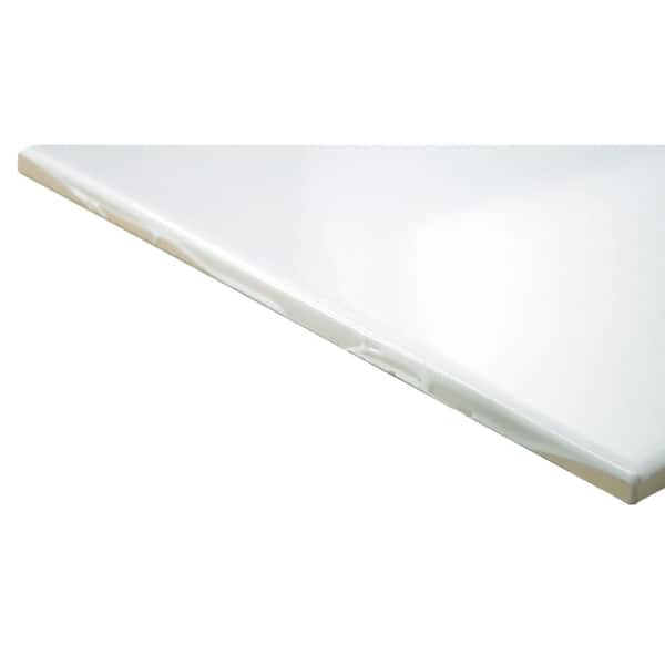 Skite White 6 in. x 7 in. Glossy Ceramic Wall Tile (6.04 Sq. Ft./Case, 38-Pieces)