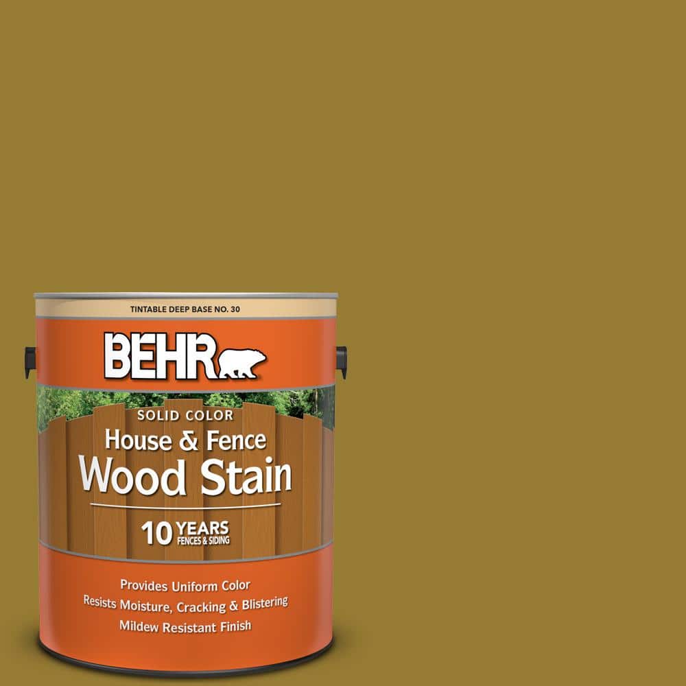 1 gal. #M320-7 Thai Curry Solid Color House and Fence Exterior Wood Stain
