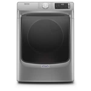 7.3 cu. ft. 240-Volt Metallic Slate Stackable Electric Vented Dryer with Steam, ENERGY STAR