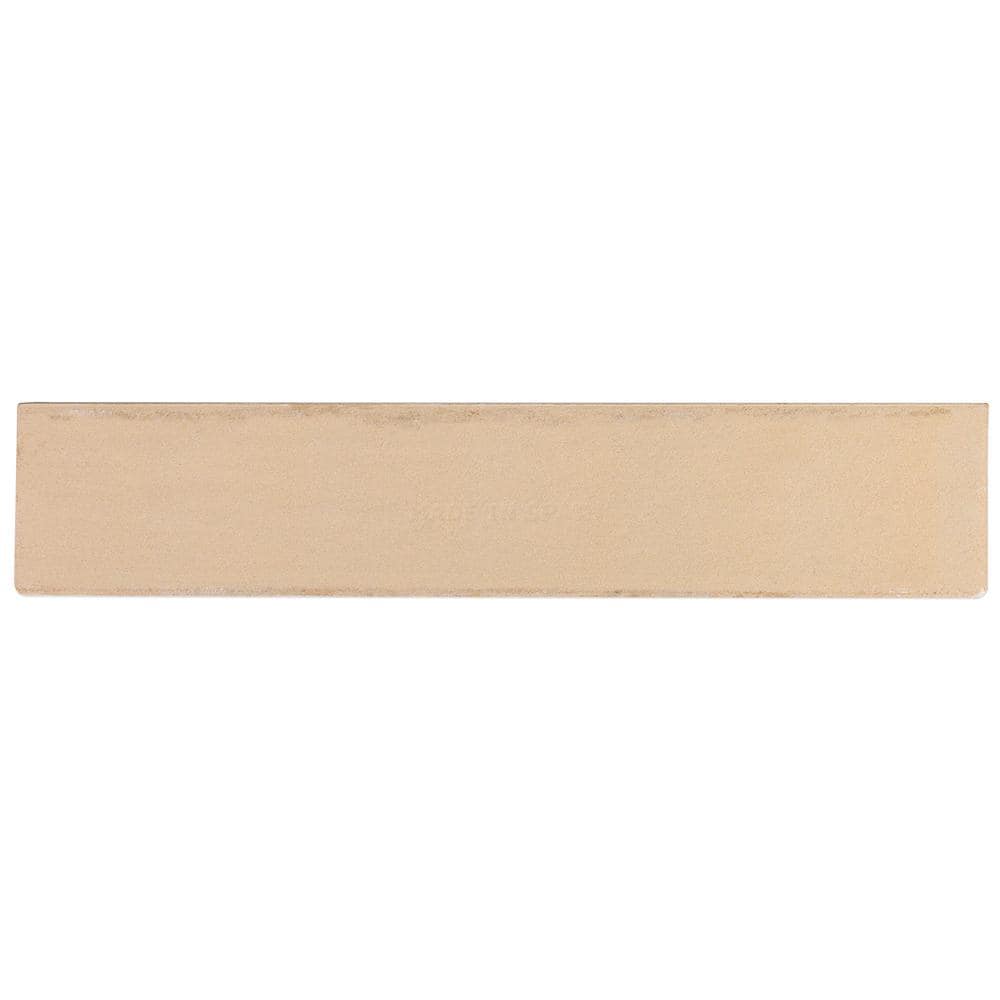 Brookline White 2x10 Polished Ceramic Bullnose Tile