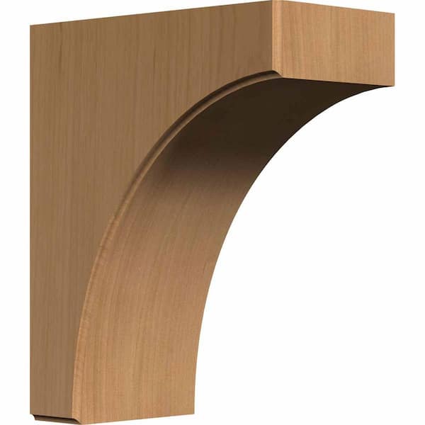 Ekena Millwork 10 in. x 5-1/2 in. x 12 in. Unfinished Cherry Clarksville Corbel