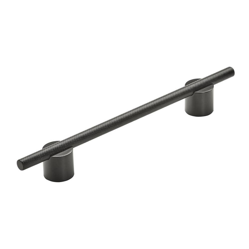 Transcendent 6-5/16 in. (160mm) Modern Matte Black Bar Cabinet Pull