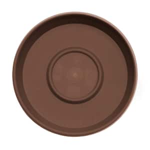 Terra 20 in. Chocolate Plastic Plant Saucer Tray