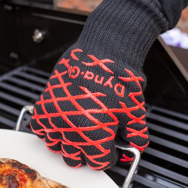 Silicone Shell Kitchen Oven Mitts for Heat Resistant 500 Degrees with  Waterproof, Set of 2 Oven Gloves for BBQ Cooking Set Baking Grilling  Barbecue