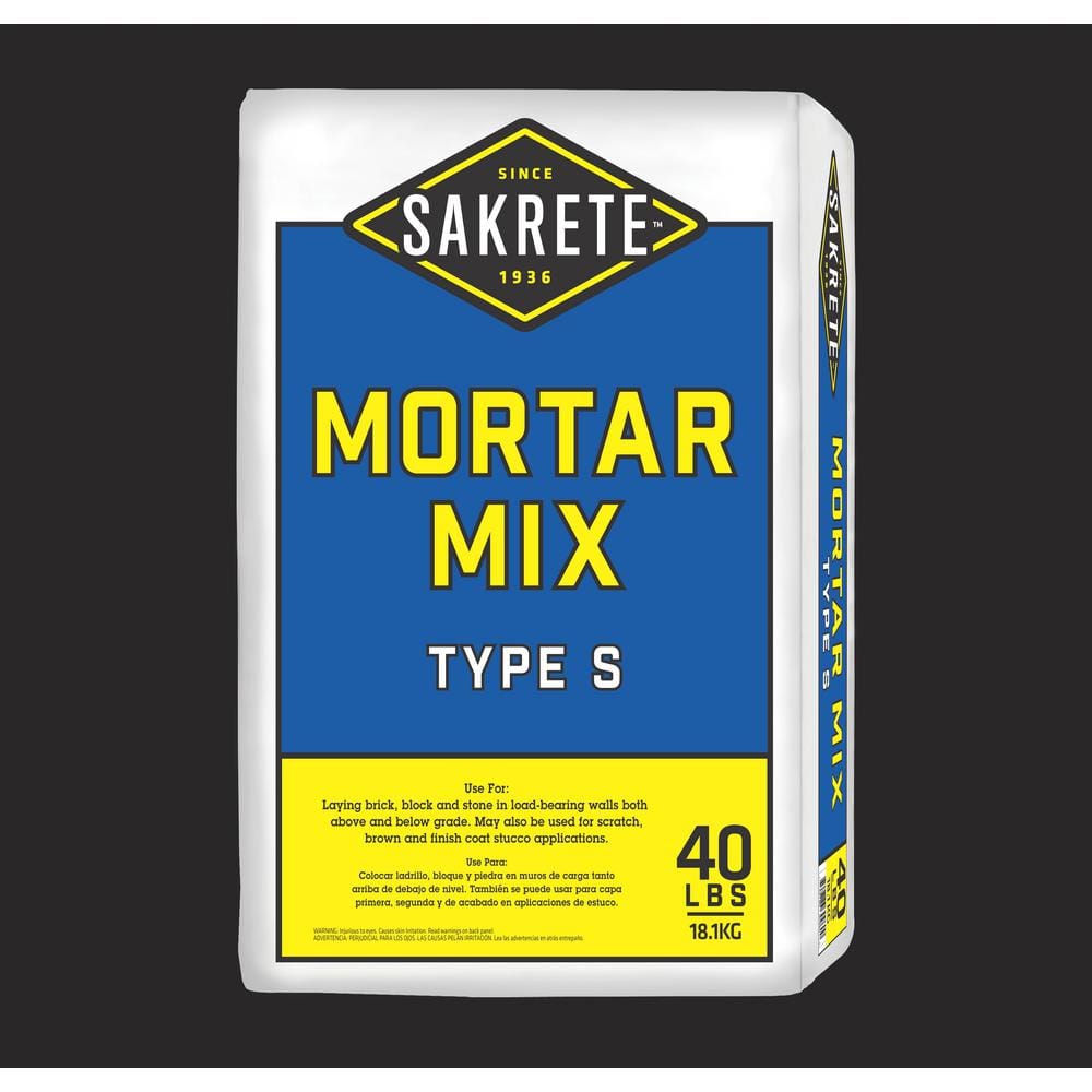 SAKRETE 40 lb. White Type S Mortar Mix 65300042 The Home Depot