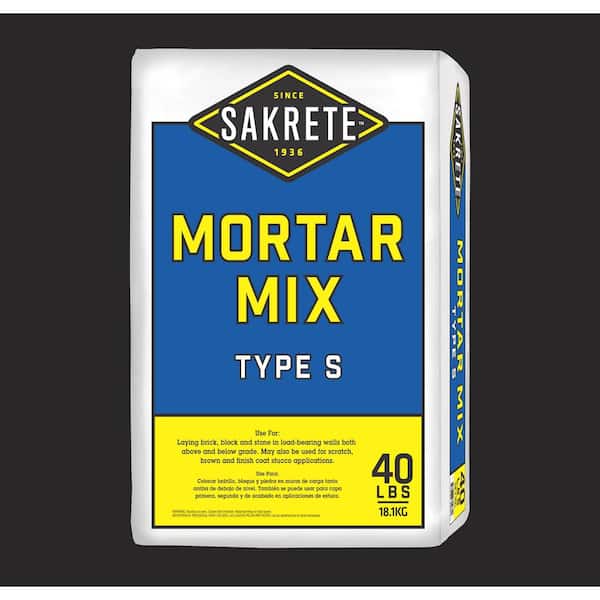 SAKRETE 40 lb. White Type S Mortar/Stucco Mix 65300043 The Home Depot