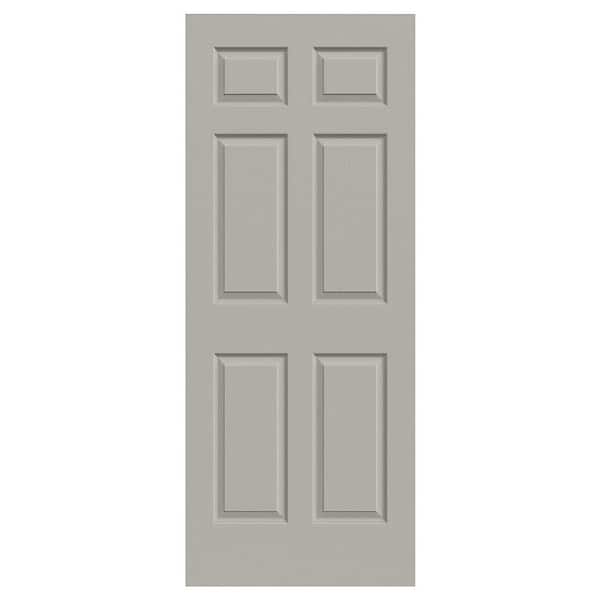 JELD-WEN 32 in. x 80 in. Colonist Vanilla Painted Textured Molded Composite MDF Interior Door Slab
