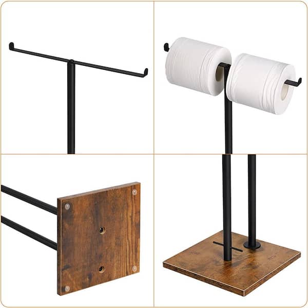 Dropship 2 Pack Free Standing Toilet Paper Holder Stand, Toilet