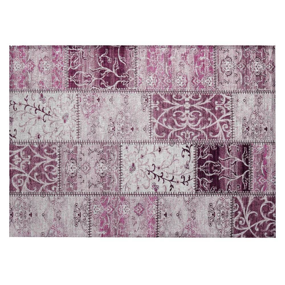 Mountbatten Pink 2 ft. x 3 ft. Woven Plaid Rectangle Indoor/Outdoor Area Rug price history on PriceWatchPro