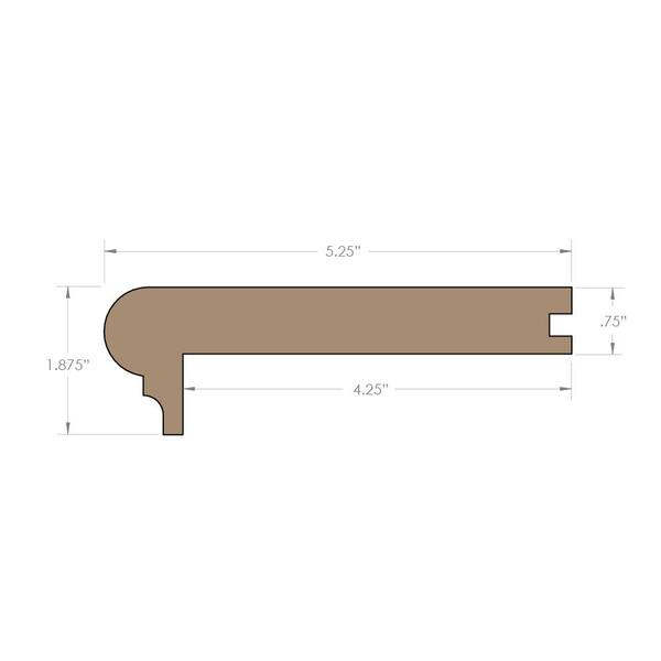 M-D 5/16 in. H X 96 in. L Prefinished Clear Aluminum Bullnose M-D 5/16 in. H X 96 in. L Prefinished Clear Aluminum Bullnose