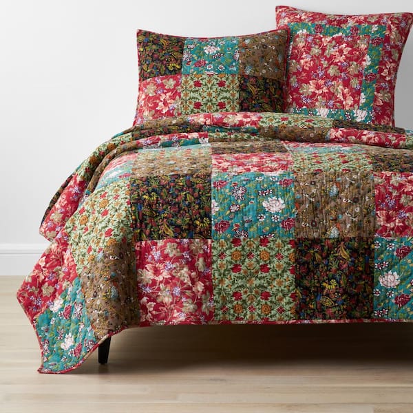 The Company Store Brienne Handcrafted Multicolored King Cotton Quilt