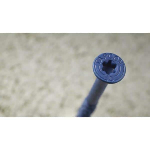 Tapcon 3/16 in. x 1-3/4 in. Star Flat-Head Concrete Anchors