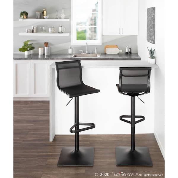 thin bar table and stools