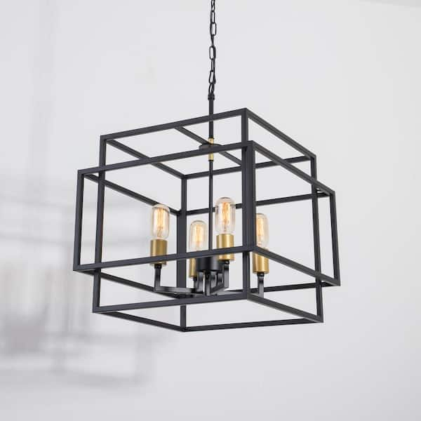 square chandelier home depot