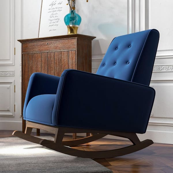 Modern velvet rocking chair hotsell
