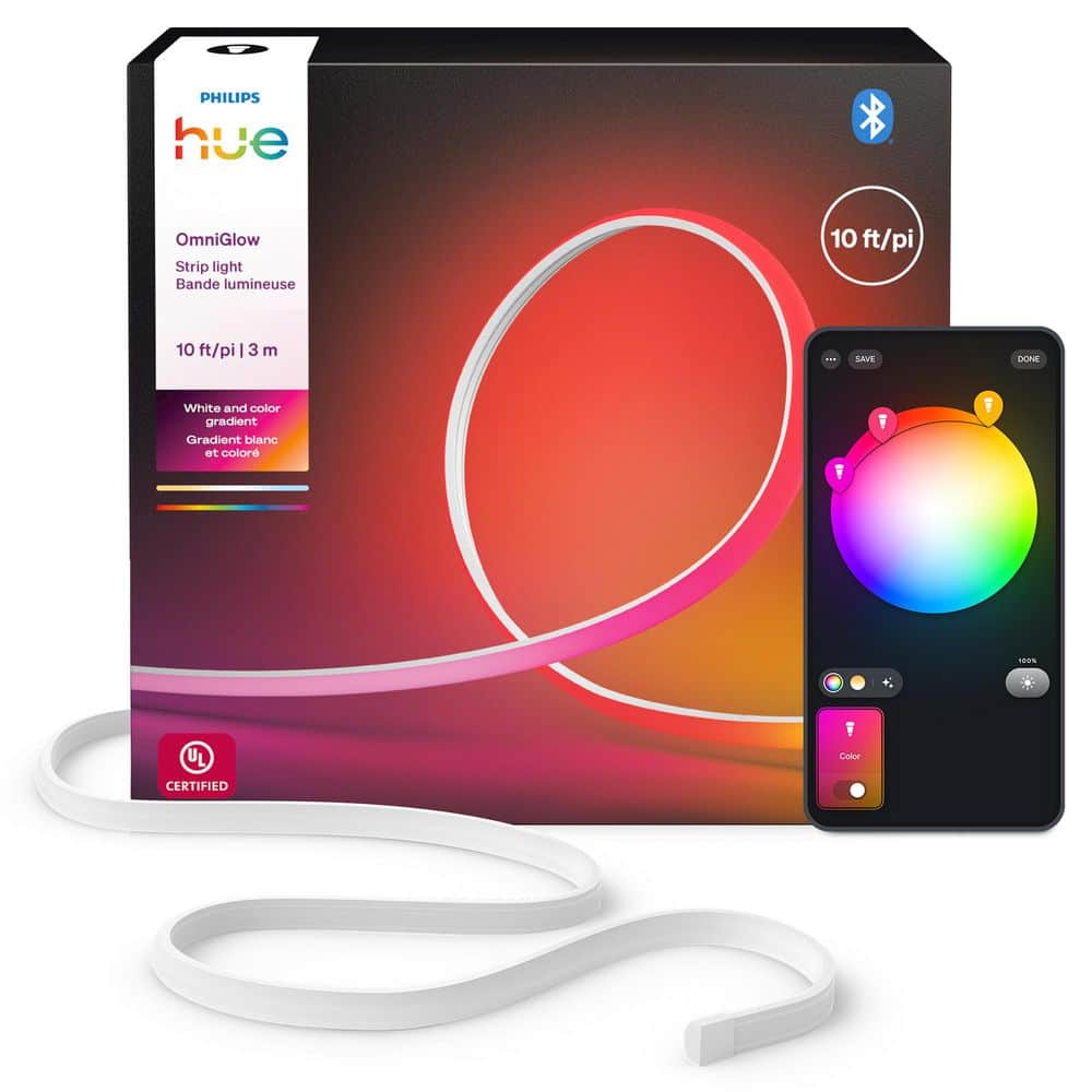 Philips Hue 10ft OmniGlow Color Changing Lightstrip with Bluetooth