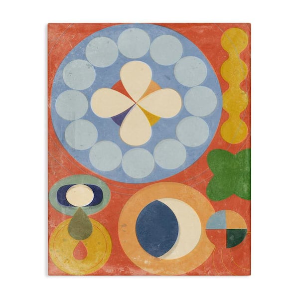 Stupell Industries Retro Symbolic Shapes by Victoria Barnes Unframed Abstract Graphic Art Print 20 in. x 16 in.