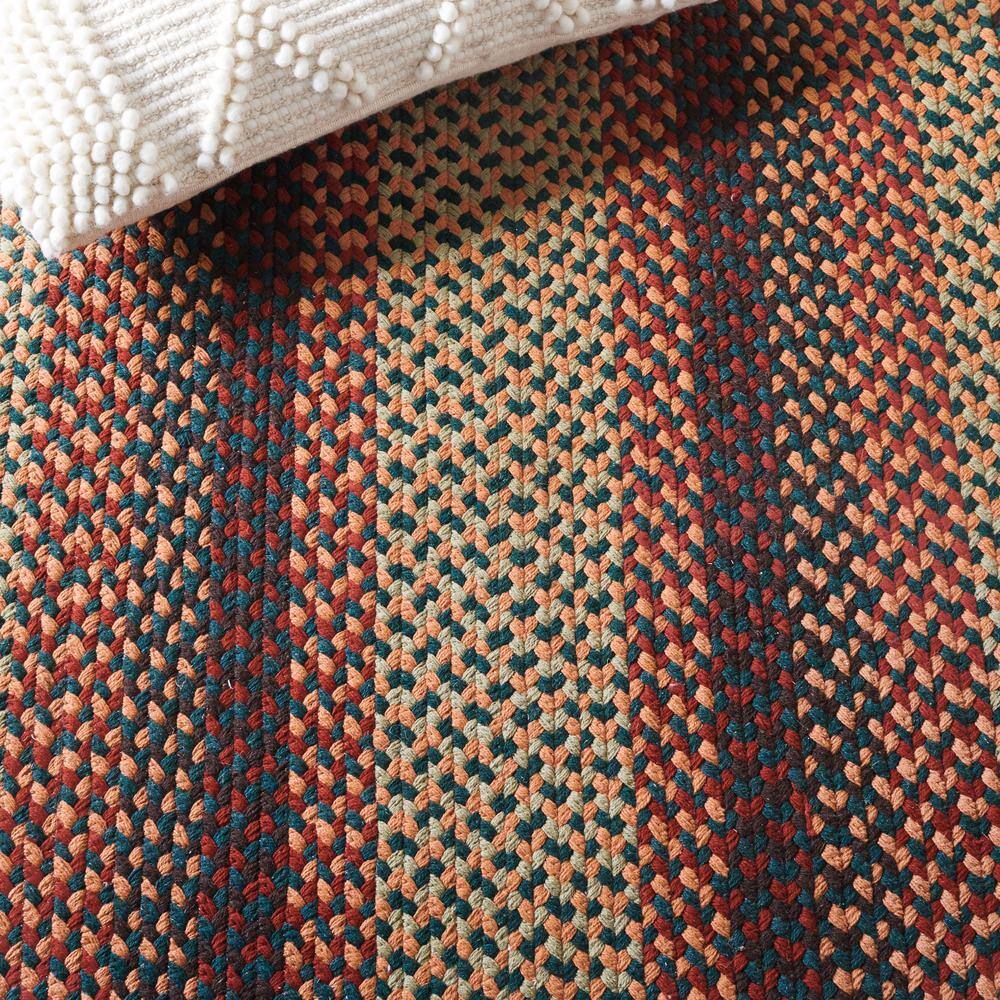 SAFAVIEH Braided Claes Color Bordered Area Rug, Brown/Rust, 5' x 8'