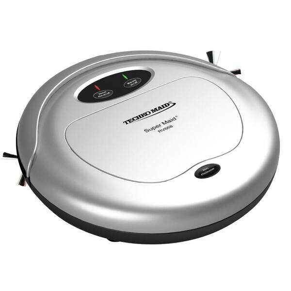 Techko Maid Super Maid Robotic Vacuum with High Speed Sweeper and Mop Machine in Silver