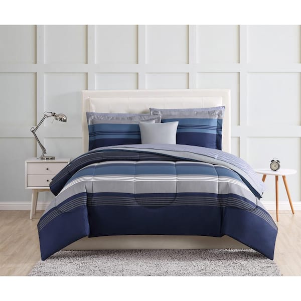 Style 212 Carlyle 12-Piece Blue Full Comforter Set BIB2706BLFU-00 - The ...