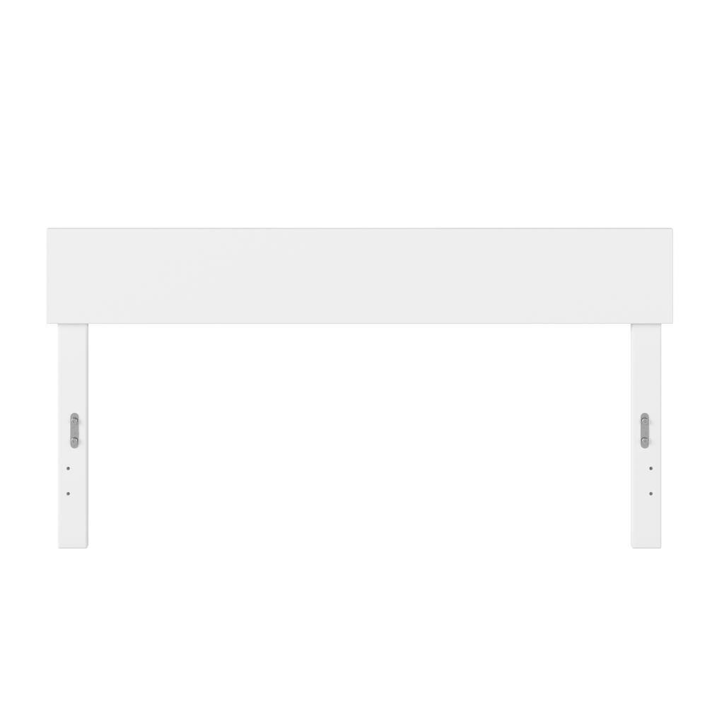 Boston White Wood Queen Panel Headboard