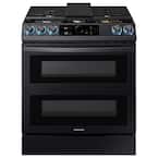 30 in. 6.3 cu. ft. Flex Duo Slide-in Dual Fuel Range with Air Fry in Fingerprint Resistant Black Stainless Steel