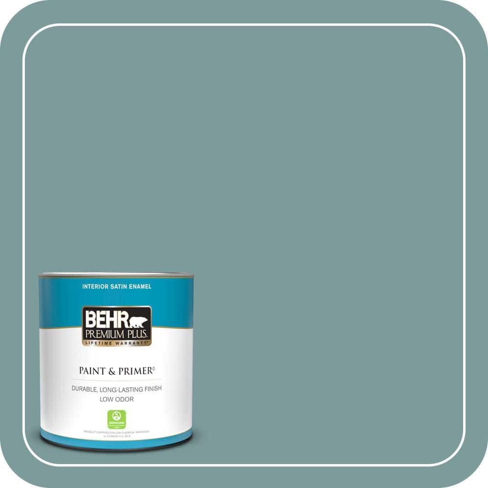 1 qt. #PMD-35 Blue Agave Satin Enamel Low Odor Interior Paint & Primer price history on PriceWatchPro