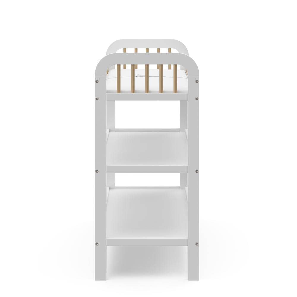 Storkcraft Pasadena White with Driftwood Changing Table with Water