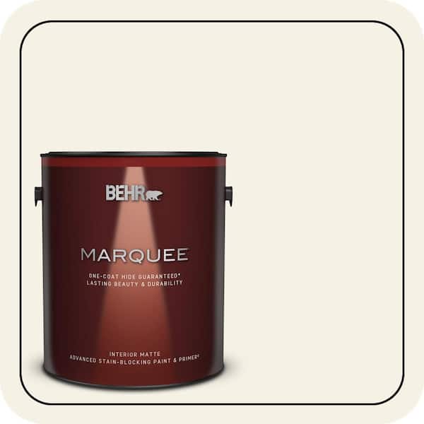 BEHR MARQUEE 1 gal. #BWC-01 Simply White Matte Interior Paint & Primer