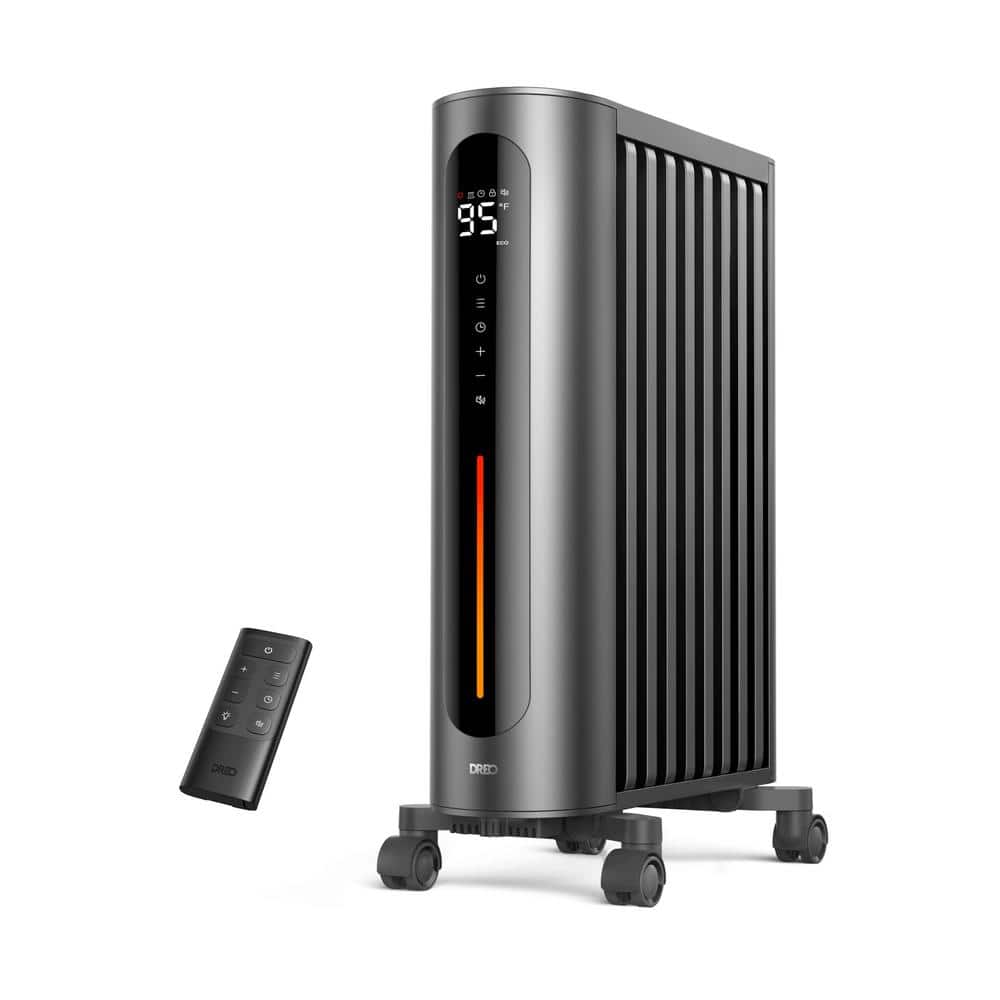 1500-Watt Electric Oil-Filled Radiant Convection Space Heater with Digital 
