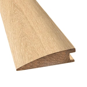 Tustin Grove Brushed Oak 0.5 in. T x 2 in. W x 78 in. L Engineered Surface Reducer Molding Hardwood Trim