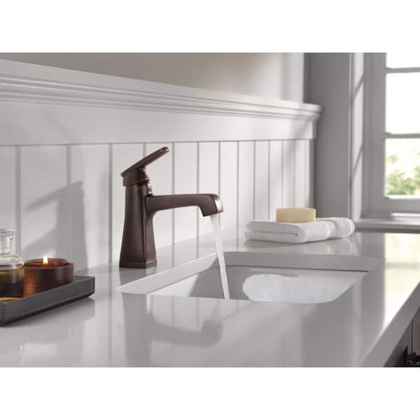 Ashlyn Single Hole Single-Handle Bathroom Faucet with Metal Drain Assembly in Venetian Bronze