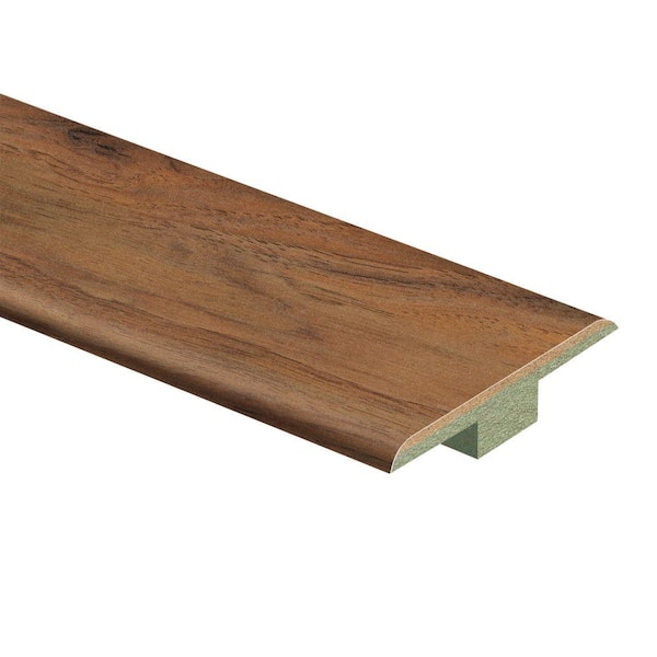 Zamma Autumn Gold Pecan/Delaware Pecan 7/16 in. Thick x 1-3/4 in. Wide x 72 in. Length Laminate T-Molding