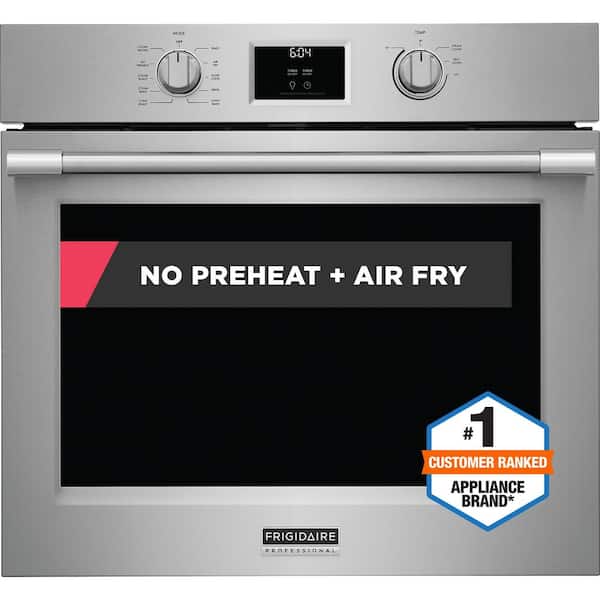 Frigidaire Professional 30 in. Single Electric Wall Oven with True Convection and Air Fry in Stainless Steel