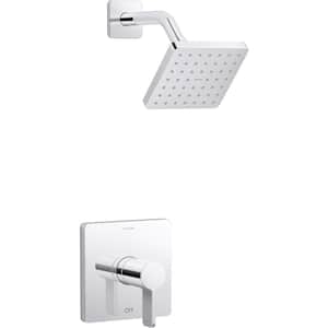 Parallel 1-Handle Shower Trim Kit in Polished Chrome with 1.75 GPM Showerhead (Valve Not Included)