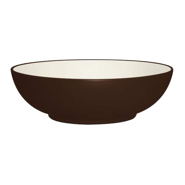 Noritake Colorwave Chocolate 9.5 in., 64 fl. oz. (Brown) Stoneware Round Vegetable Bowl